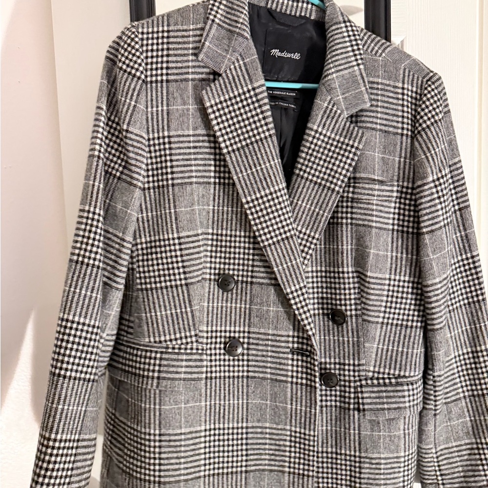 Gray Plaid Women's Jacket